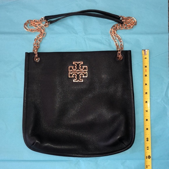 Tory Burch Black Britten Swingpack Leather Bag - Picture 12 of 15